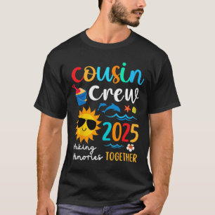 Cousin Crew 2025 Summer Vacation Beach Family Trip T-Shirt