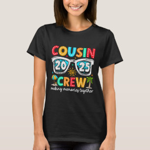 Cousin Crew 2025 Summer Vacation Beach Family Trip T-Shirt