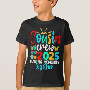 Cousin Crew 2025 Summer Vacation Beach Family Trip T-Shirt