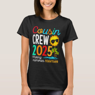 Cousin Crew 2025 Summer Vacation Beach Family Trip T-Shirt