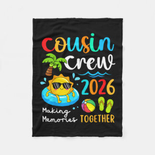 Cousin Crew 2026 Making Memories Together Summer Fleece Blanket
