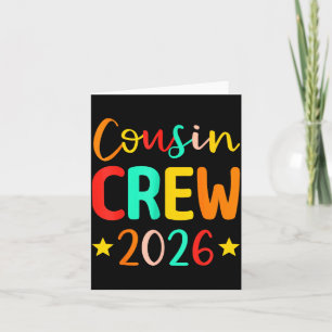 Cousin Crew 2026 Summer Vacation Beach Family Trip Card