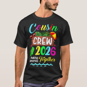 Cousin Crew 2026 Summer Vacation Beach Family Trip T-Shirt