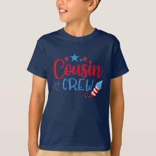 Cousin Crew 4th of July Fireworks Patriotic T-Shirt