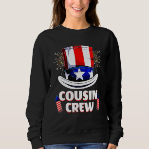 Cousin Crew 4th Of July Patriotic American Family Sweatshirt