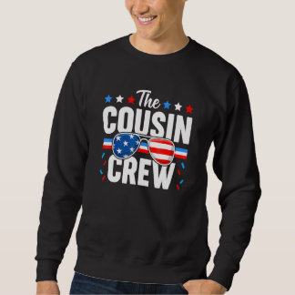 Cousin Crew 4th Of July Patriotic American Family  Sweatshirt