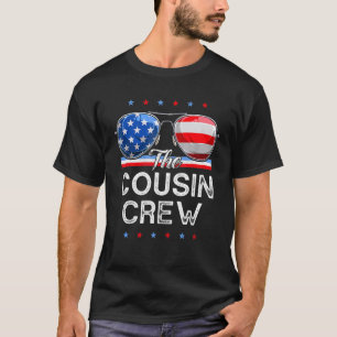 Cousin Crew 4th Of July Patriotic American Family  T-Shirt