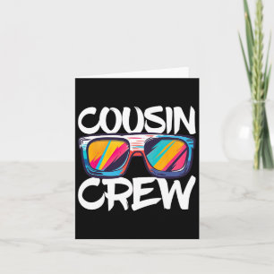 Cousin Crew Adults Kids Matching Cousin Crew  Card