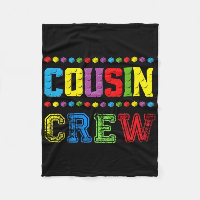 Cousin Crew Building Blocks Master Builder Brick T Fleece Blanket (Front)