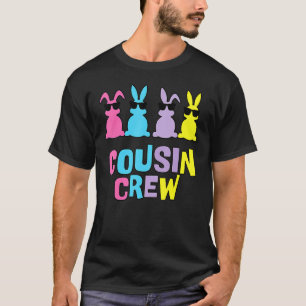 Cousin Crew Bunnies Easter Matching Colourful Rabb T-Shirt