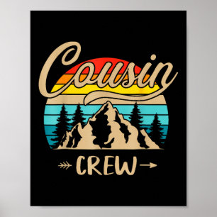Cousin Crew Camping Outdoor Sunset Summer Camp _1 Poster
