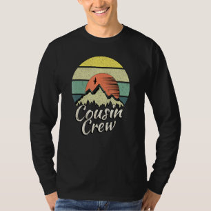 Cousin Crew Camping Outdoor Sunset Summer Camp  T-Shirt