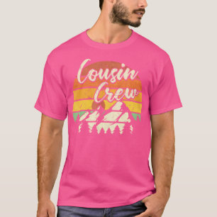 Cousin Crew Camping Outdoor Sunset Summer Camp T-Shirt