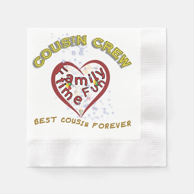 Cousin Crew Celebration Napkin (Front)