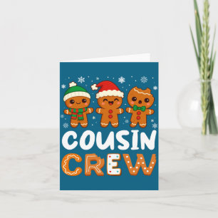 Cousin Crew Christmas 2025 Cookie Kids Boy Girl Fa Card