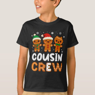 Cousin Crew Christmas 2025 Cookie Kids Boy Girl Fa T-Shirt
