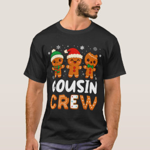 Cousin Crew Christmas 2025 Cookie Kids Boy Girl Fa T-Shirt