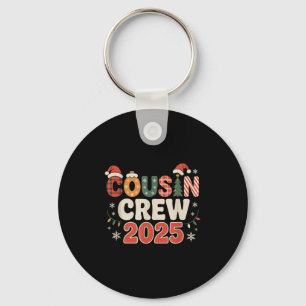 Cousin Crew Christmas 2025 Family Matching Xmas  Key Ring