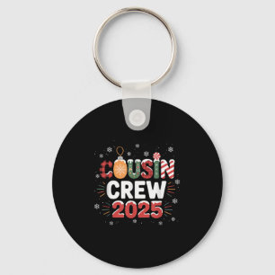 Cousin Crew Christmas 2025 Family Matching Xmas  Key Ring