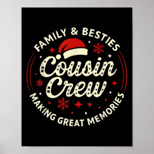 Cousin Crew Christmas 2025 Kids Matching Family Xm Poster
