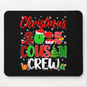 Cousin Crew Christmas 2025 Pjs Pajamas Xmas Family Mouse Pad