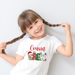 Cousin Crew Christmas family pajama front and back T-Shirt
