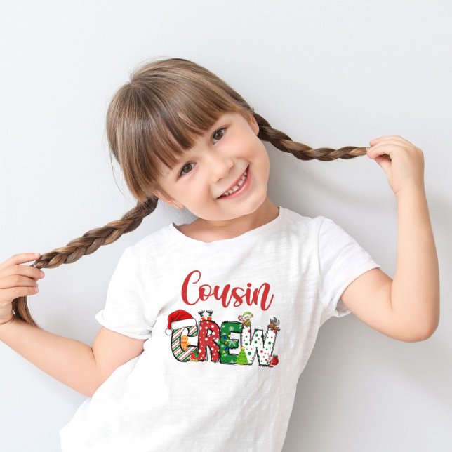 Cousin Crew Christmas family pajama front and back T-Shirt (Creator Uploaded)