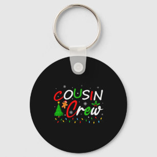 Cousin Crew Christmas Family Santa Men Women Kids  Key Ring