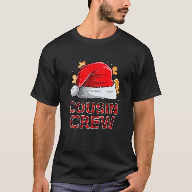 Cousin Crew Christmas Funny Family Matching Pajama T-Shirt (Front)