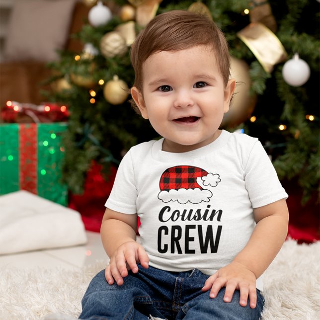 Cousin Crew Christmas Holiday Buffalo Plaid Baby T-Shirt (Cousin Crew Christmas Holiday Buffalo Plaid Baby T-Shirt)