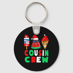 Cousin Crew Christmas In July Squad Pyjamas Matchi Key Ring