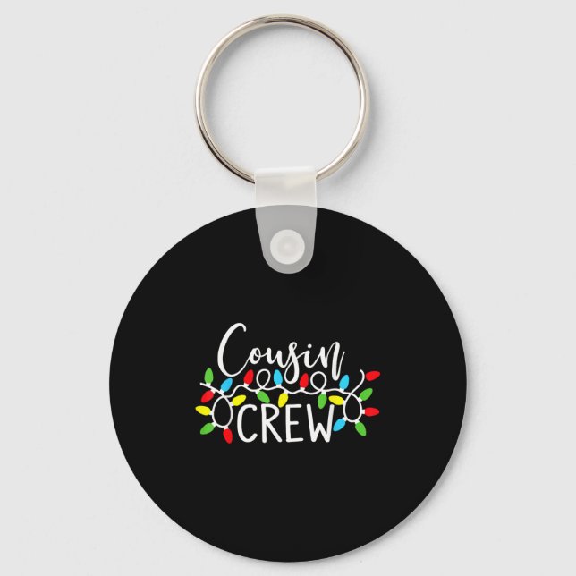 Cousin Crew Christmas Kids Cousins Christmas Crew  Key Ring (Front)