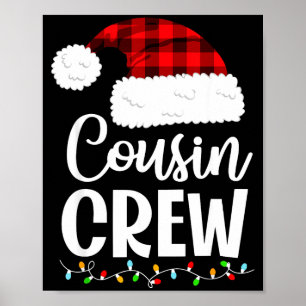 Cousin Crew Christmas Kids Cousins Christmas Match Poster