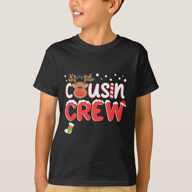 Cousin Crew Christmas Kids Cousins Christmas Match T-Shirt (Front)