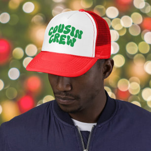 Cousin Crew Christmas Matching Family Reunion Trucker Hat