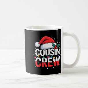 Cousin Crew Christmas Reindeer Antlers Hat Lights Coffee Mug
