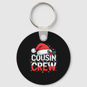 Cousin Crew Christmas Reindeer Antlers Hat Lights Key Ring