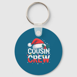 Cousin Crew Christmas Reindeer Antlers Hat Lights  Key Ring