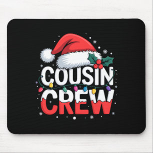 Cousin Crew Christmas Reindeer Antlers Hat Lights  Mouse Pad