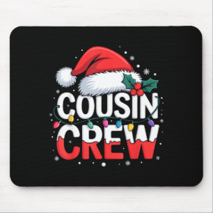 Cousin Crew Christmas Reindeer Antlers Hat Lights  Mouse Pad