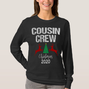 Cousin Crew Christmas Reindeer Tree Holiday T-Shirt