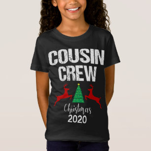 Cousin Crew Christmas Reindeer Tree Holiday T-Shirt