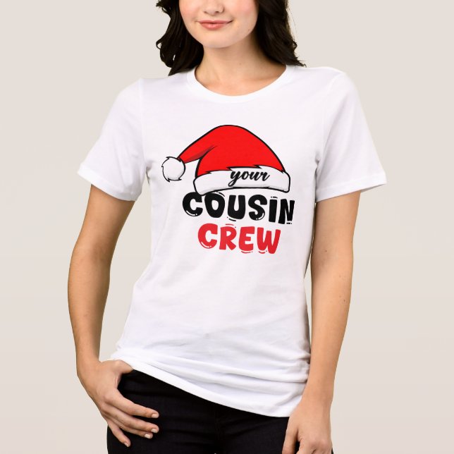 Cousin Crew Christmas Tri-Blend Shirt (Front)