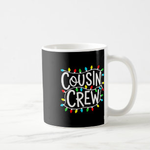 Cousin Crew Christmas Xmas Lights Family Matching Coffee Mug