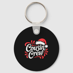 Cousin Crew Christmas Xmas Lights Family Matching  Key Ring
