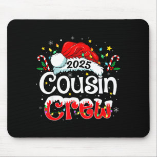 Cousin Crew Christmas Xmas Lights Family Matching  Mouse Pad