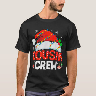 Cousin Crew Christmas Xmas Lights Family Matching  T-Shirt