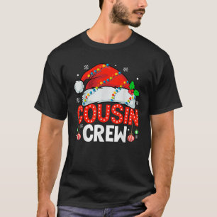 Cousin Crew Christmas Xmas Lights Family Matching  T-Shirt