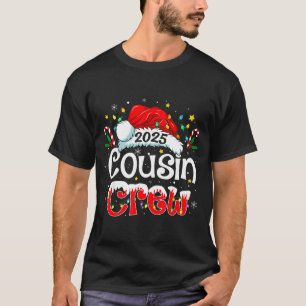 Cousin Crew Christmas Xmas Lights Family Matching T-Shirt
