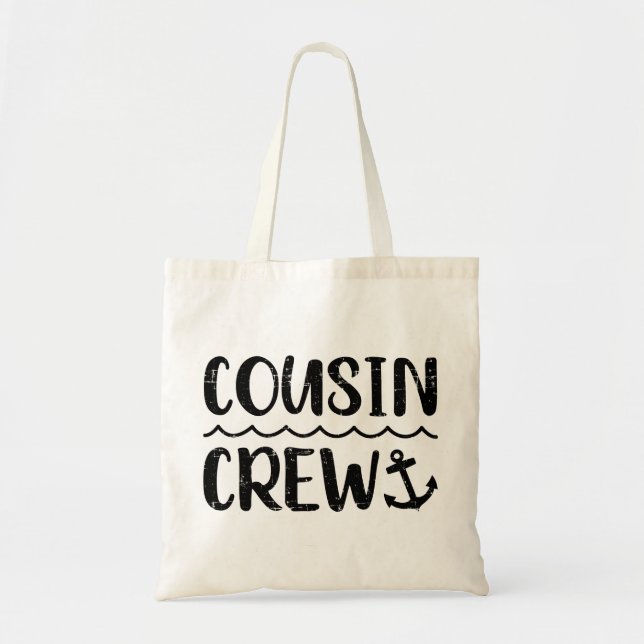 Cousin crew cruise summer vacation tote bag (Front)
